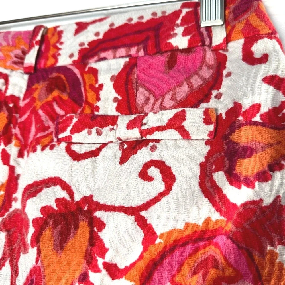 Kate Spade New York Marti Pants Palm Springs Coral Paisley Cropped Pants4